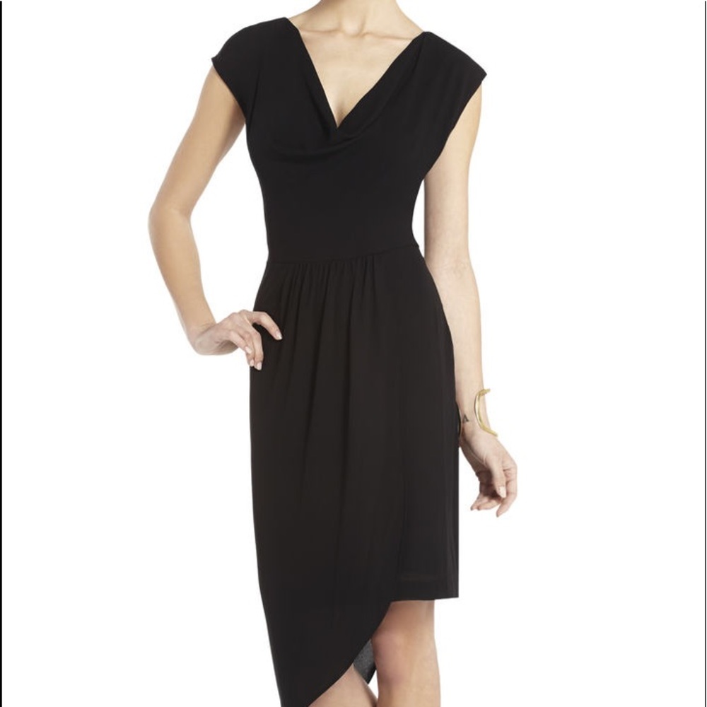 Bcbgmaxazria Black Asymetrical Dress -70% off MSRP